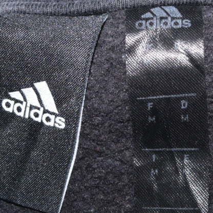 Adidas Women's Black Medium Pullover Sweatshirt Crew Neck Logo Print