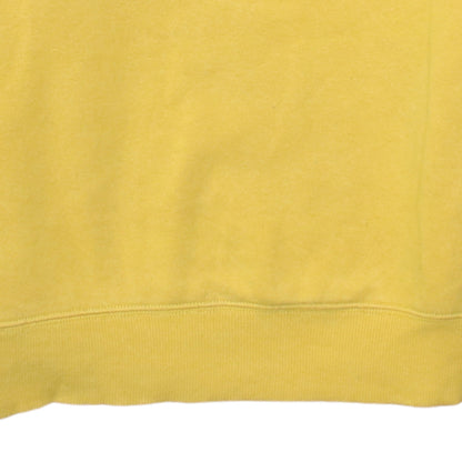 Tommy Hilfiger Women’s Yellow Logo Pullover Sweatshirt M Cotton Blend