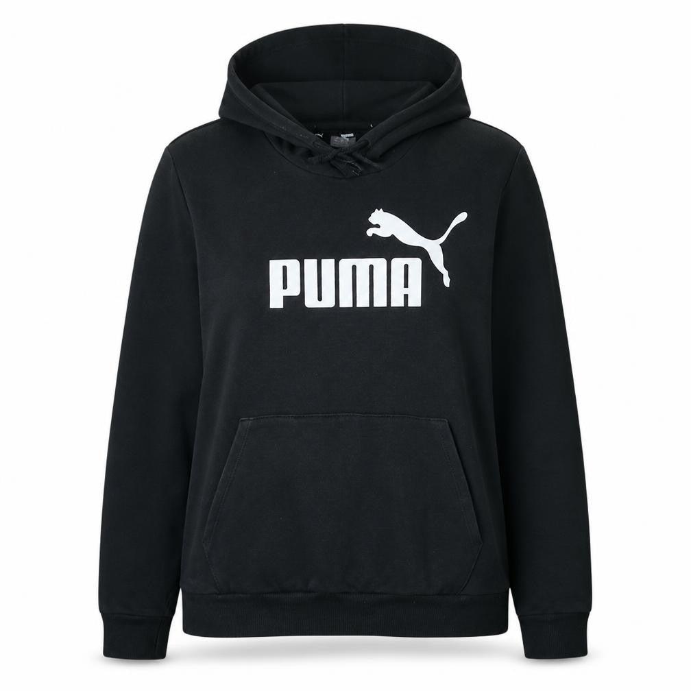 Puma Womens Black XXL Pullover Hoodie Sweatshirt with Logo