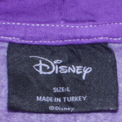 Disney Womens Purple Mickey Mouse Pullover Hoodie L