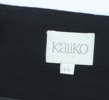 Kaliko Women Brown Size 14 Pencil Skirt Knee Length Formal Lined