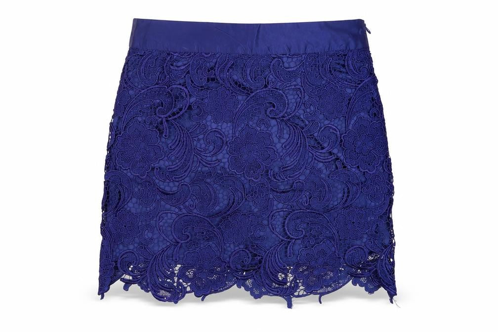 Alwear Women Blue Lace Pencil Skirt Size 10 Party Cocktail