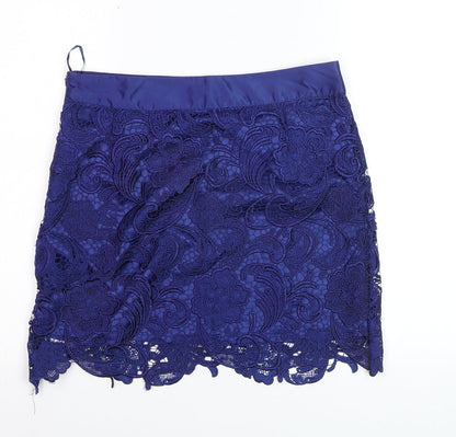 Alwear Women Blue Lace Pencil Skirt Size 10 Party Cocktail
