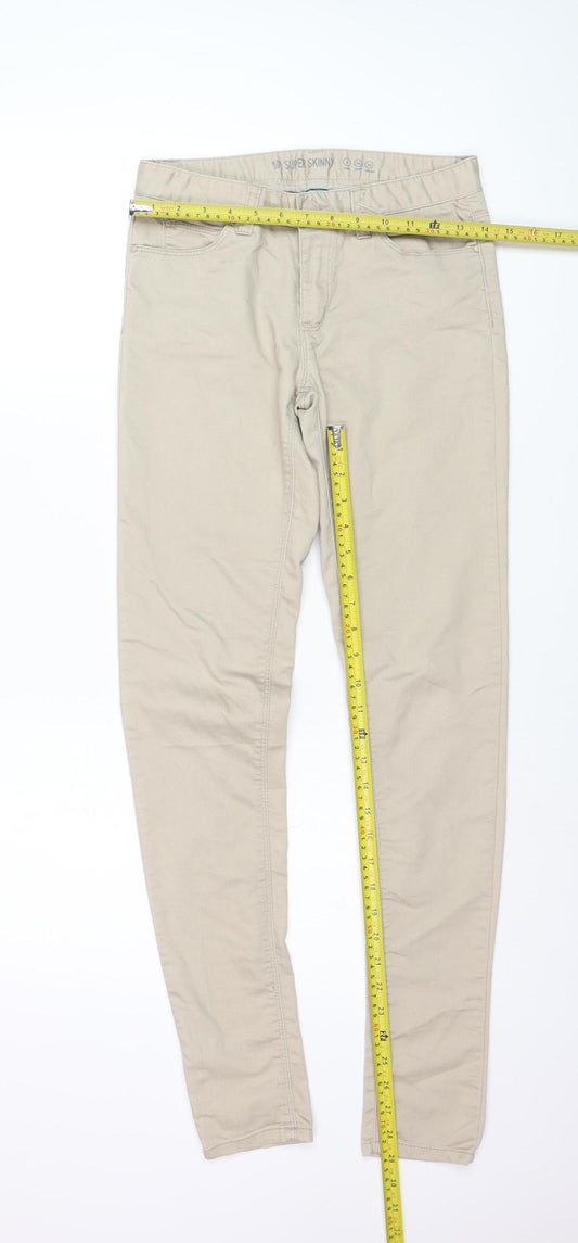 Primark Women Beige Size 6 Super Skinny Stretch Jeans