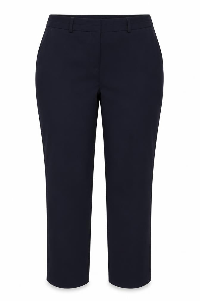 Front view of Dunnes Women Black, size 12, Straight Leg Dress Trousers