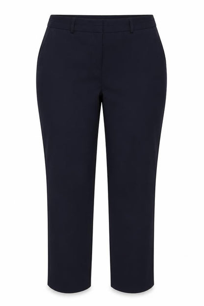 Front view of Dunnes Women Black, size 12, Straight Leg Dress Trousers