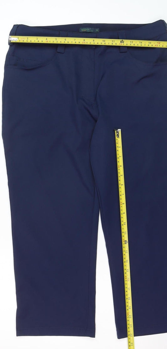 Padraig Harrington Womens Navy Cropped Trousers Size 14