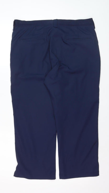 Padraig Harrington Womens Navy Cropped Trousers Size 14