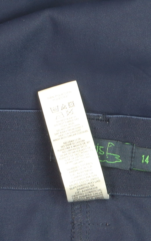 Padraig Harrington Womens Navy Cropped Trousers Size 14