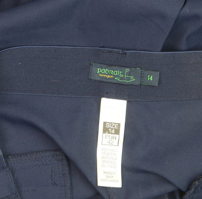 Padraig Harrington Womens Navy Cropped Trousers Size 14