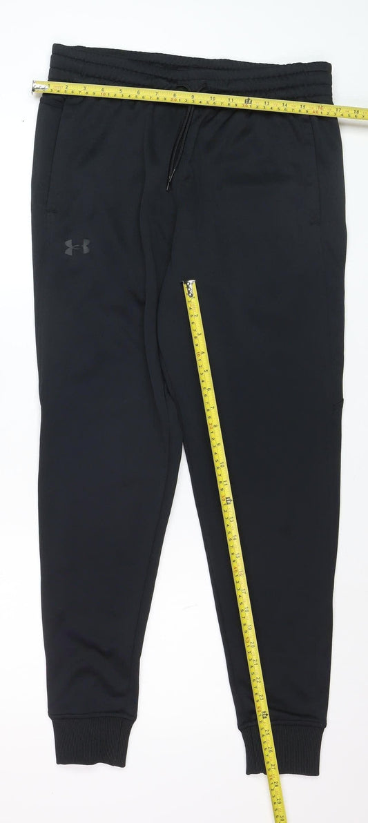 Under Armour Men's Black Large ColdGear Jogger Sweatpants 97% Polyester 3% Elastane