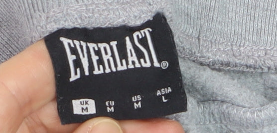 Everlast Mens Grey Jogger Trousers Size M Stretch Side Stripe