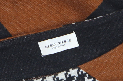 Gerry Weber Women’s Brown Geometric Pullover Jumper Size 14