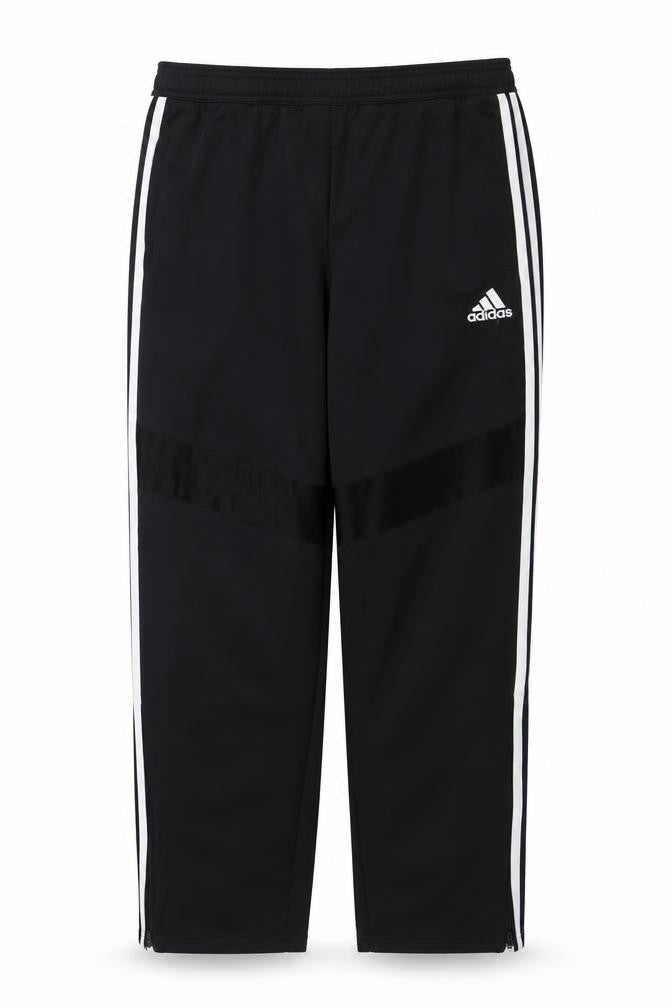 Adidas Men Black Track Pants L Regular Fit Sports Tapered Trousers