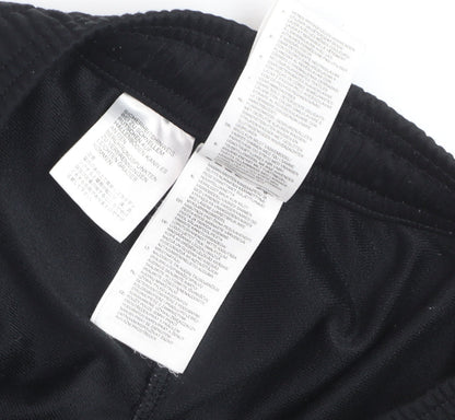 Adidas Men Black Track Pants L Regular Fit Sports Tapered Trousers