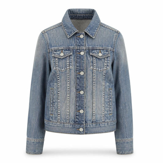 Old Navy Women's Blue Denim Button-Up Jacket Size S Casual