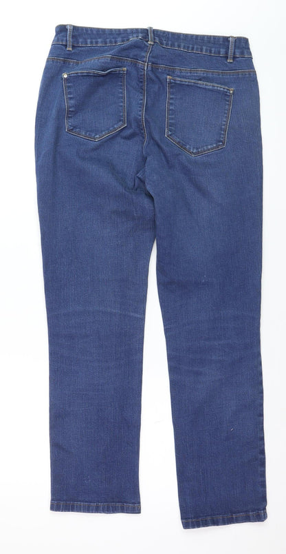 Dunnes Stores Women’s Blue Straight Leg Jeans Size 12 Regular Fit