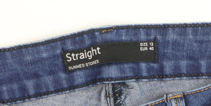 Dunnes Stores Women’s Blue Straight Leg Jeans Size 12 Regular Fit