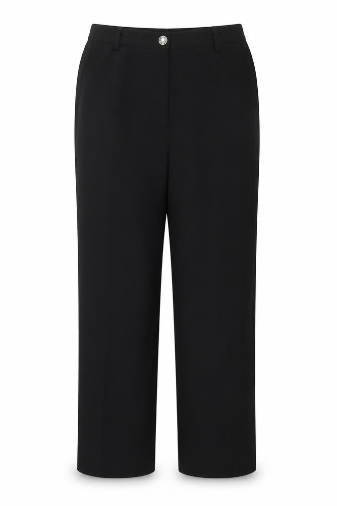 Avalon Collection Women's Black Size 14 Straight Leg Dress Pants