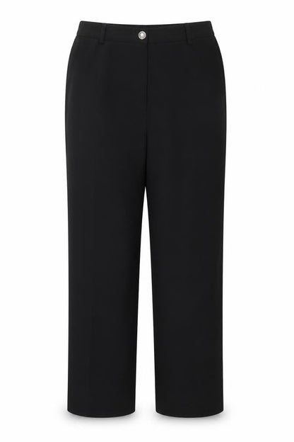Avalon Collection Women's Black Size 14 Straight Leg Dress Pants