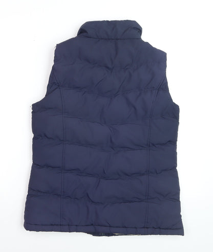 Denim Co Women's Blue Padded Puffer Waistcoat Size 10