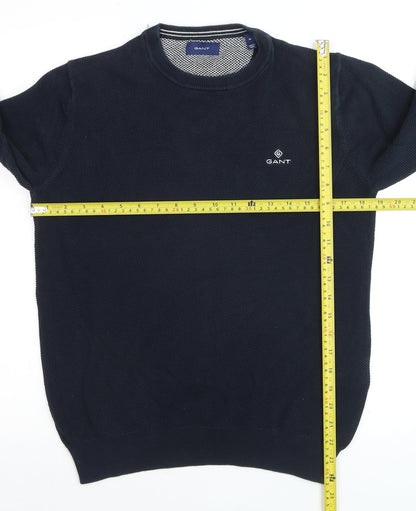 Mens UK Size M GANT Blue Pullover Jumper