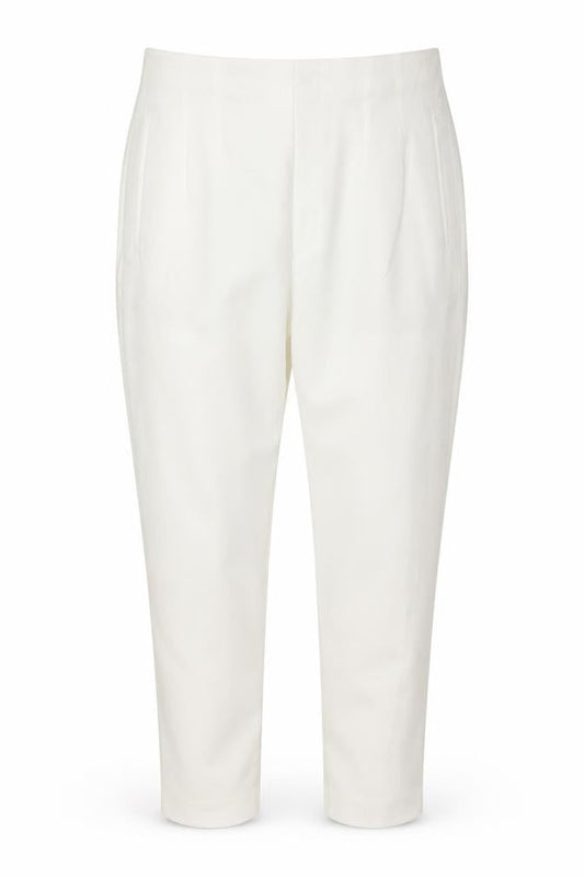 Stradivarius Women White Slim Tapered Trousers Size 16