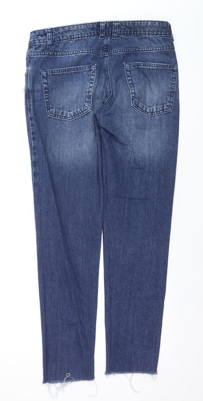 Esmara Women's Blue Distressed Boyfriend Jeans Size 8 Regular