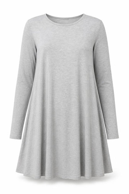 Boohoo Women’s Grey Long Sleeve Jersey T-Shirt Size 10