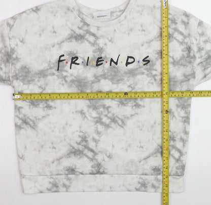 George Girls Grey Tie Dye Friends Sweatshirt Jumper 13-14 Years