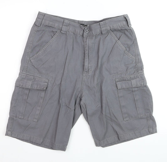 Fashion Union Men Grey Size 32 Cargo Shorts Cotton Casual
