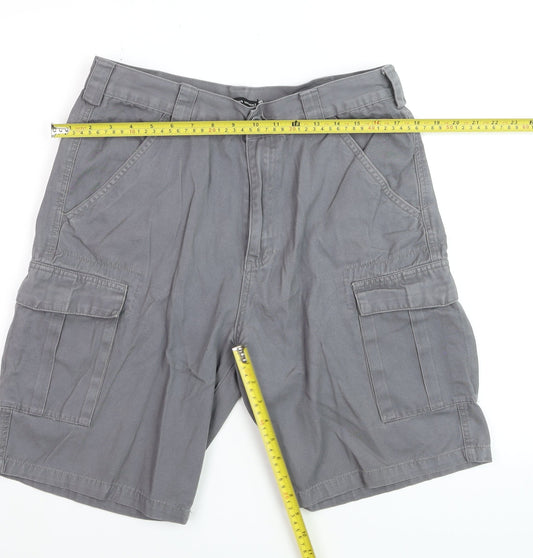 Fashion Union Men Grey Size 32 Cargo Shorts Cotton Casual