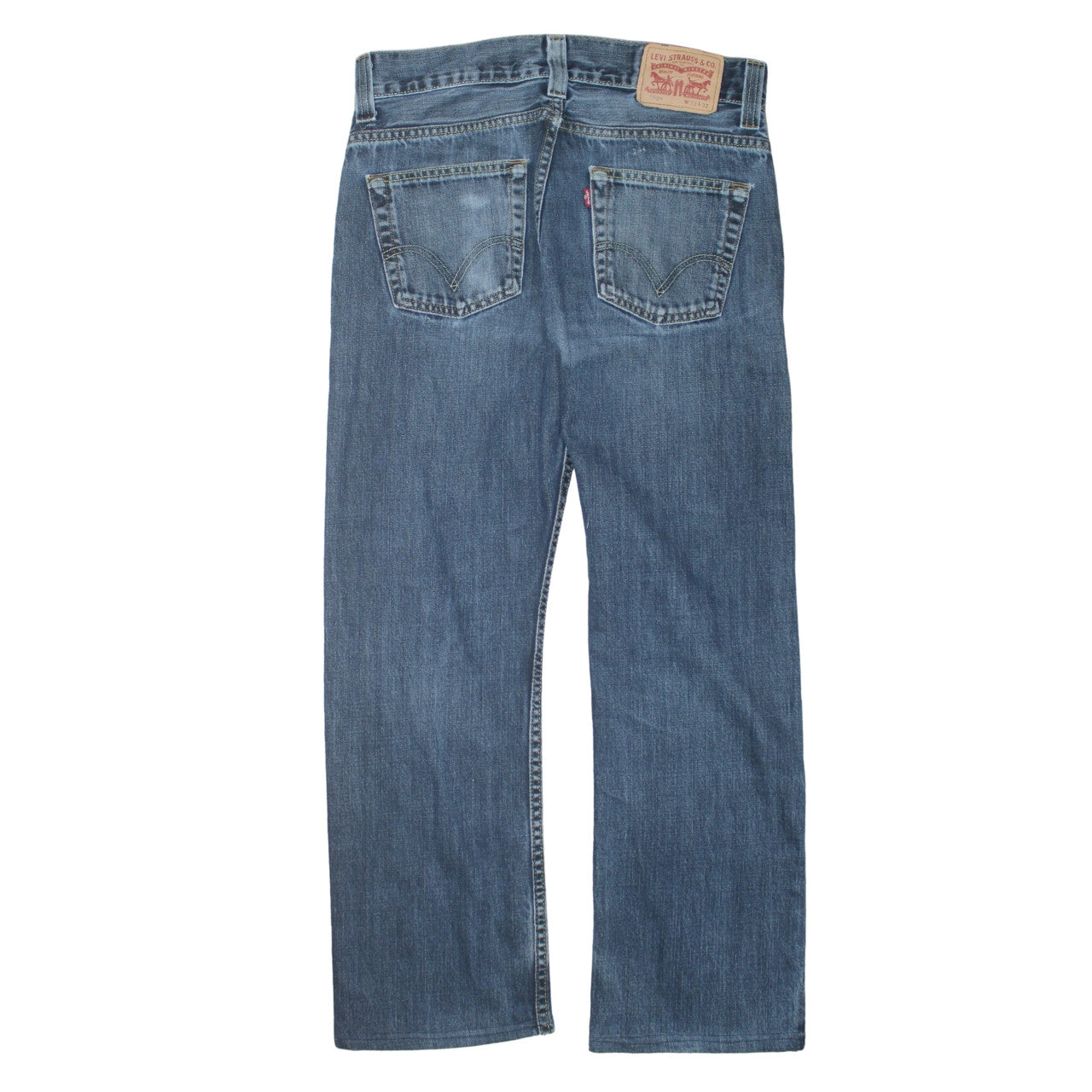 Levi's Men's Blue Straight Leg Denim Jeans 33x32 Regular Fit