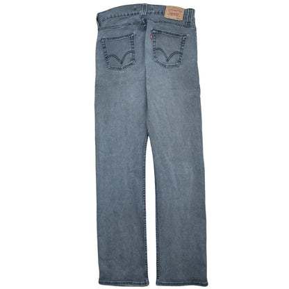 Levi's 506 Standard Men's Grey Straight Jeans 33x36 Regular Fit Denim