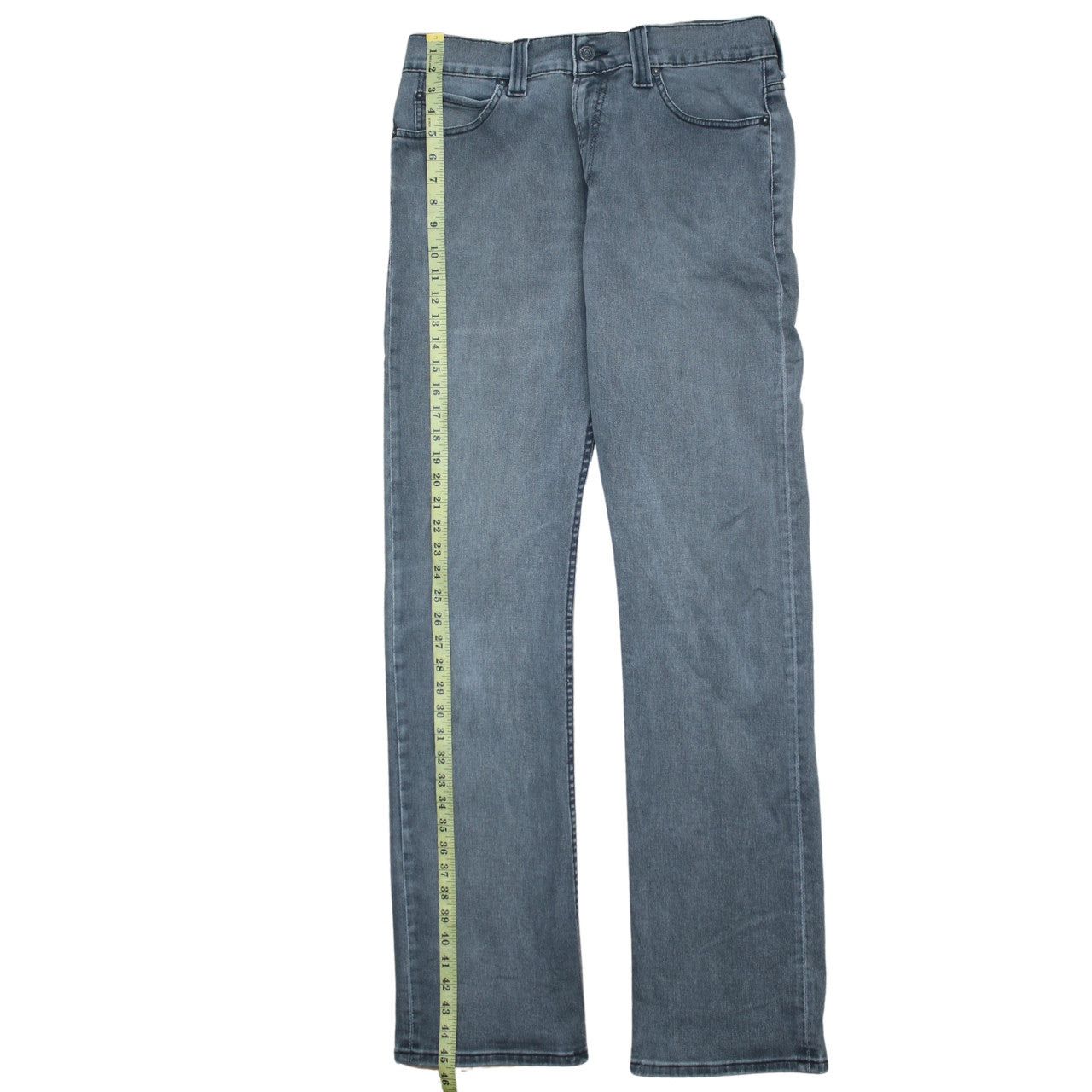 Levi's 506 Standard Men's Grey Straight Jeans 33x36 Regular Fit Denim