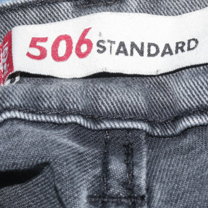 Levi's 506 Standard Men's Grey Straight Jeans 33x36 Regular Fit Denim