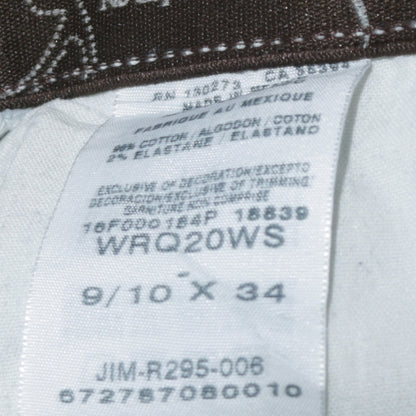 Wrangler Q-Baby Women's Blue Bootcut Denim Jeans Size 10 34in Leg