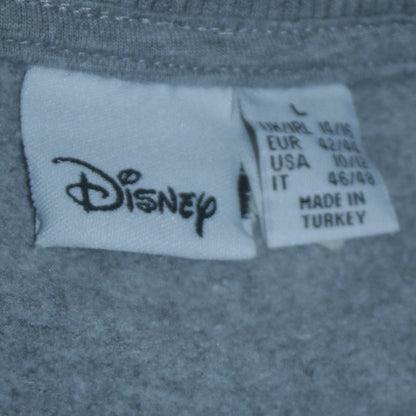 Disney Eeyore Unisex Grey Pullover Sweatshirt L Graphic Print