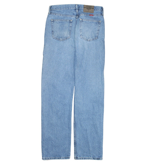 Wrangler Men's Blue Straight Leg Denim Jeans 31x32 Regular Fit