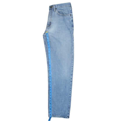 Wrangler Men's Blue Straight Leg Denim Jeans 31x32 Regular Fit