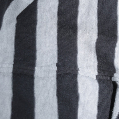 Adidas Men's Grey Striped Cotton Polo Shirt XL