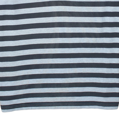 Adidas Men's Grey Striped Cotton Polo Shirt XL