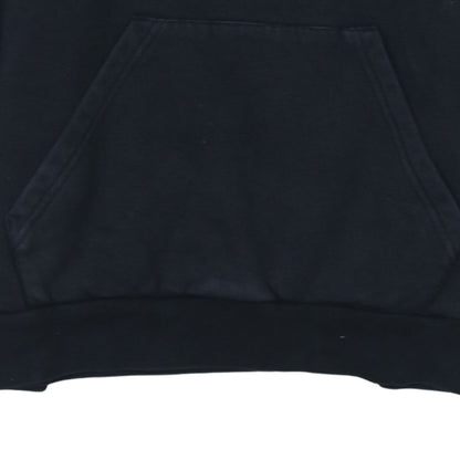 Adidas Boys Black Pullover Hoodie Size 13-14 Years Logo Cotton Blend