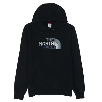 The North Face Mens Black Pullover Hoodie L Logo Fleece Sweatshirt