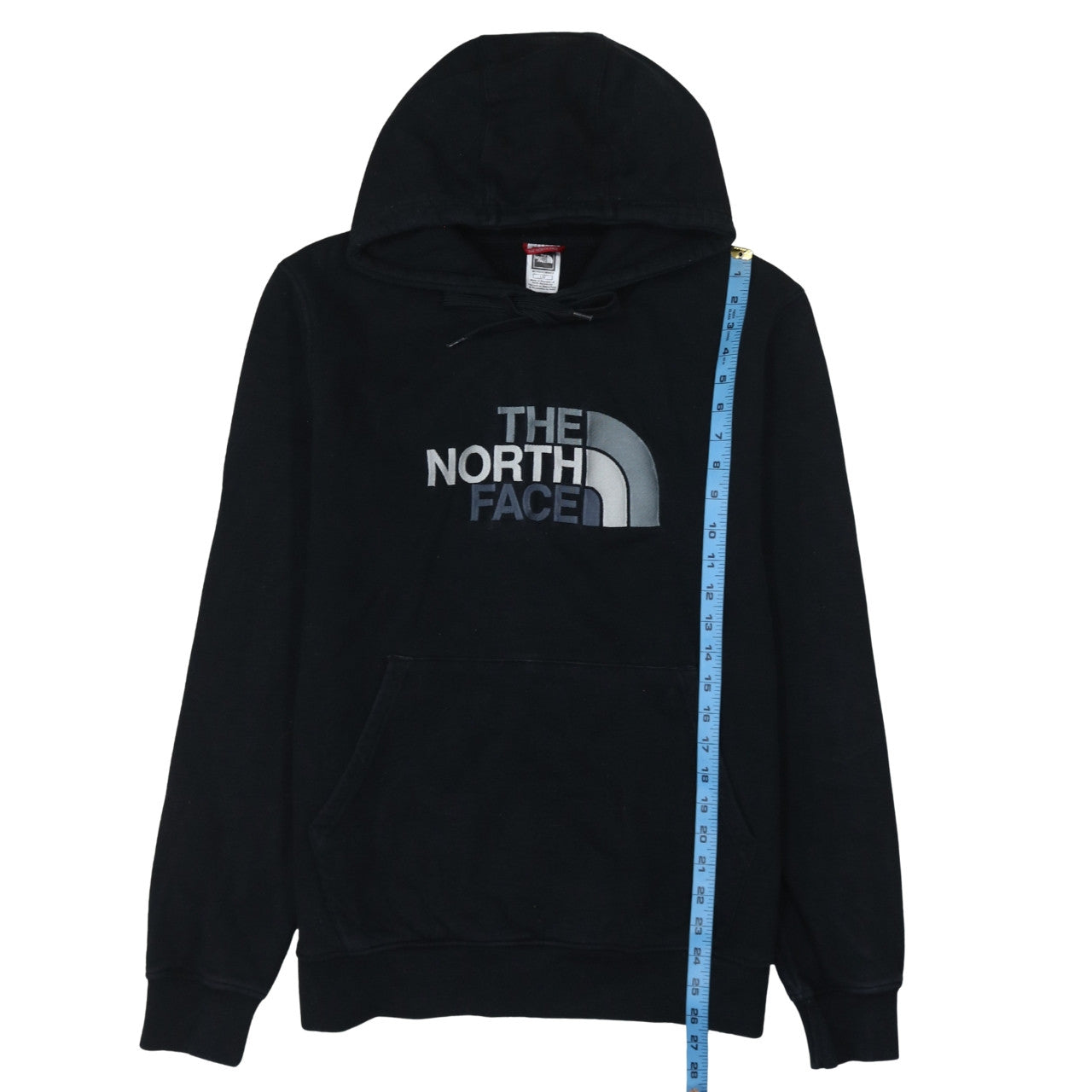 The North Face Mens Black Pullover Hoodie L Logo Fleece Sweatshirt
