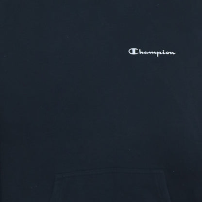 Champion Men's Black Pullover Hoodie Medium Logo Fleece Sweatshirt