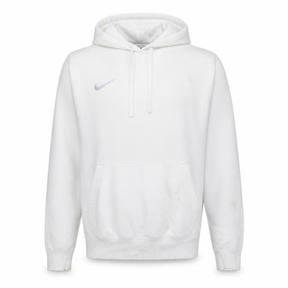 Nike Men's White Pullover Hoodie Size M Embroidered Logo Sportswear