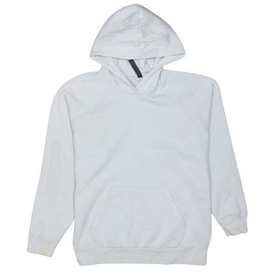 Adidas Womens Light Blue Pullover Hoodie XS Cotton Blend