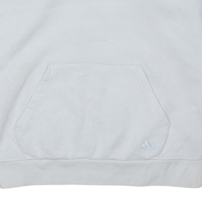 Adidas Womens Light Blue Pullover Hoodie XS Cotton Blend
