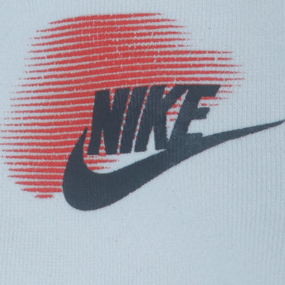 Nike Men's White Pullover Hoodie M Graphic Sportswear Fleece